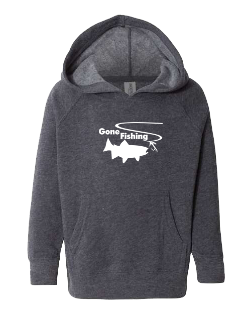 Gone Fishing Navy with White Hoodie