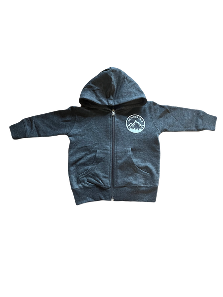 Outdoorable Zipup Hoodie Charcoal Grey