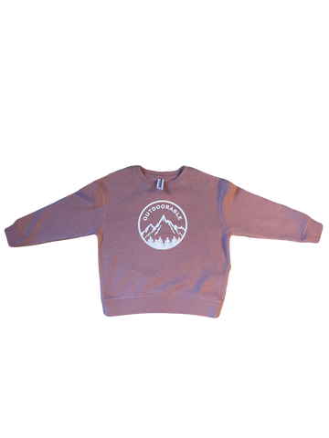 Toddler Outdoorable Mauve Crewneck Sweatshirt