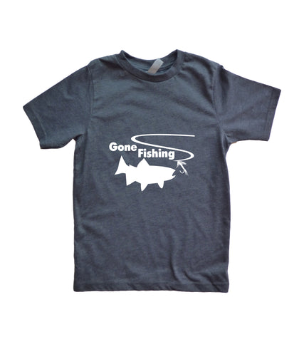 Gone Fishing Youth Boy's Shirt