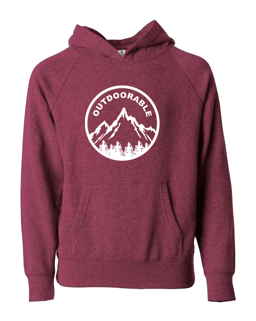Outdoorable Crimson with White Hoodie