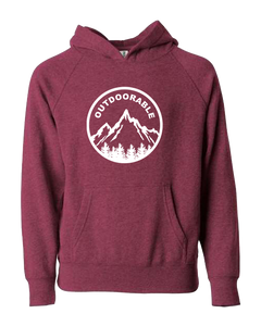 Outdoorable Crimson with White Hoodie