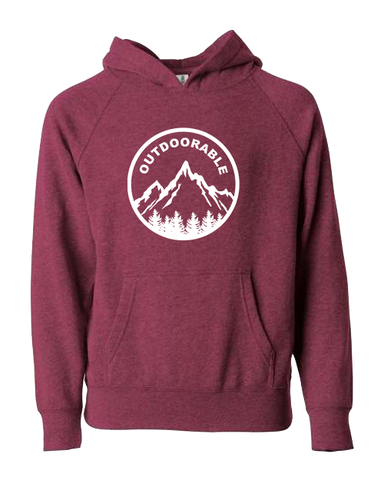 Outdoorable Crimson with White Hoodie