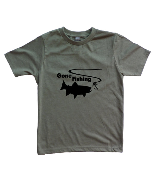 Gone Fishing Youth Boy's Shirt