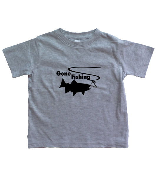 Gone Fishing Toddler Shirt