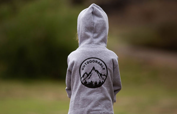 Outdoorable Zipup Hoodie Heather Grey