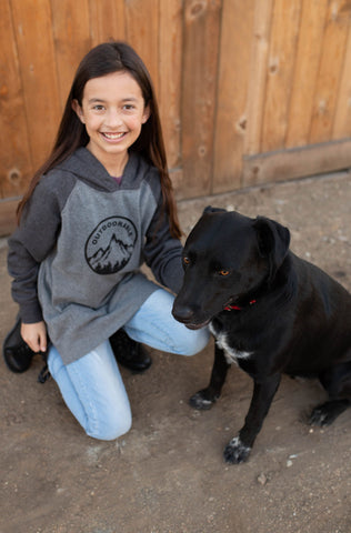 Outdoorable Charcoal and Grey Hoodie