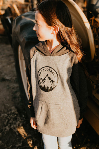 Outdoorable Charcoal and Grey Hoodie