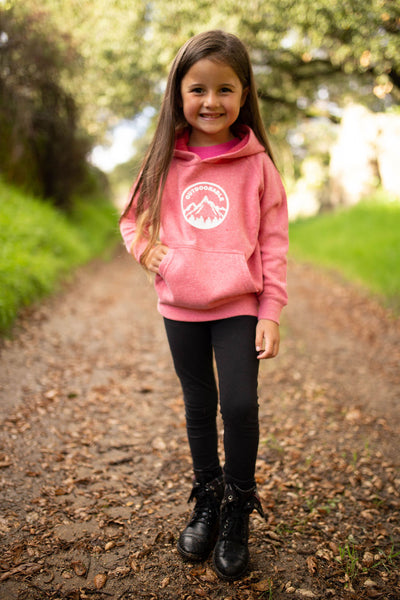 Outdoorable Heathered Pink Hoodie