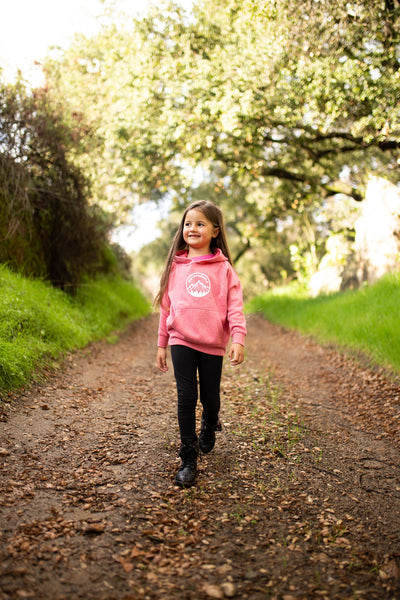 Outdoorable Heathered Pink Hoodie