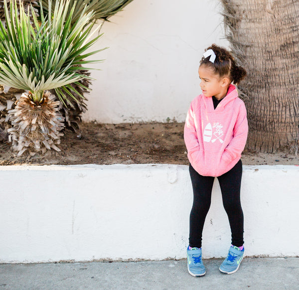 Lake Life Heathered Pink Hoodie