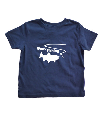 Gone Fishing Toddler Shirt