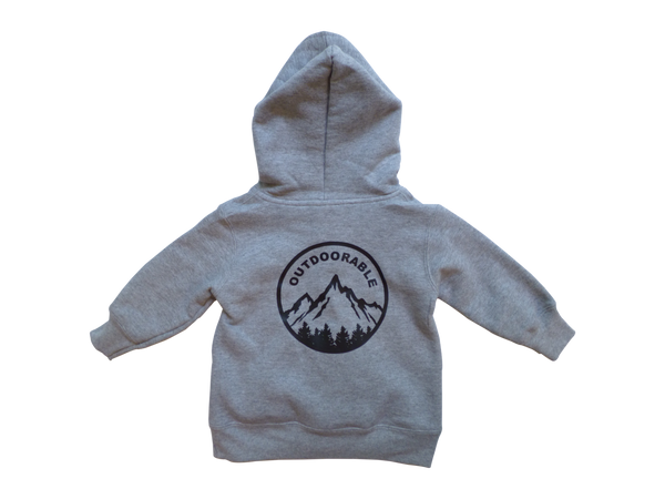 Outdoorable Zipup Hoodie Heather Grey