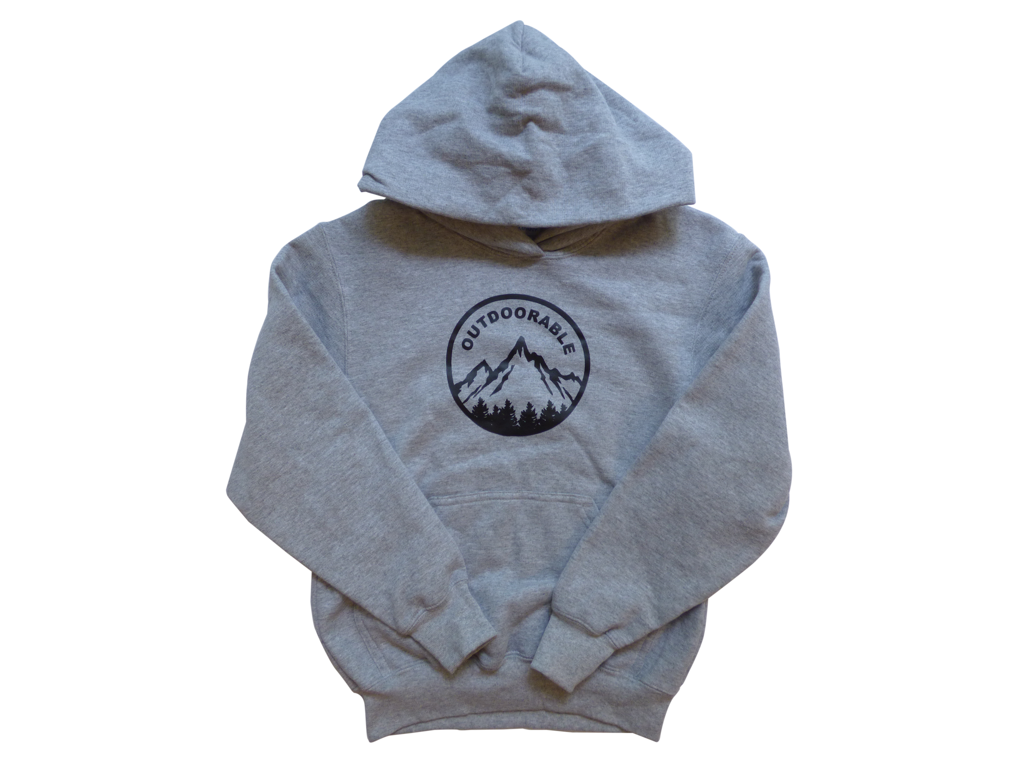 Heavy Weight Outdoorable Grey Hoodie