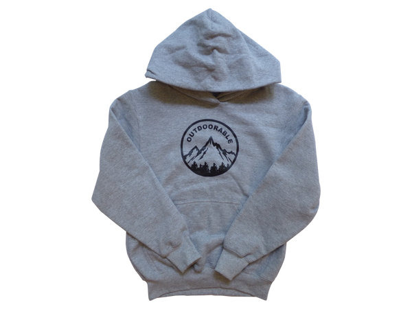 Heavy Weight Outdoorable Grey Hoodie