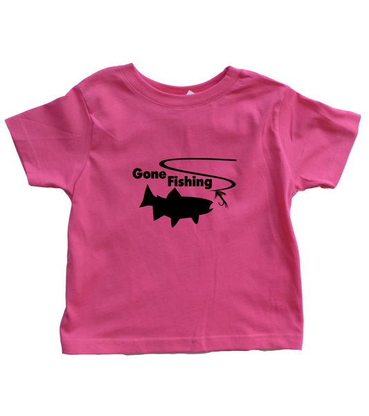 Gone Fishing Toddler Shirt