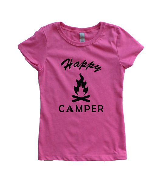 Happy Camper Girls Youth Shirt