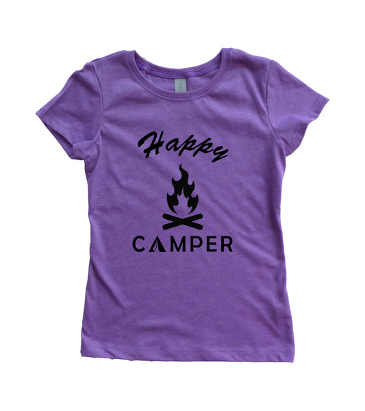 Happy Camper Girls Youth Shirt