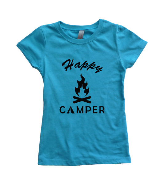 Happy Camper Girls Youth Shirt