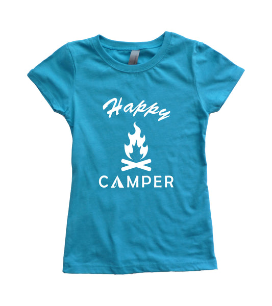 Happy Camper Girls Youth Shirt