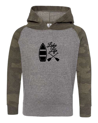 Lake Life Camo with Black Hoodie