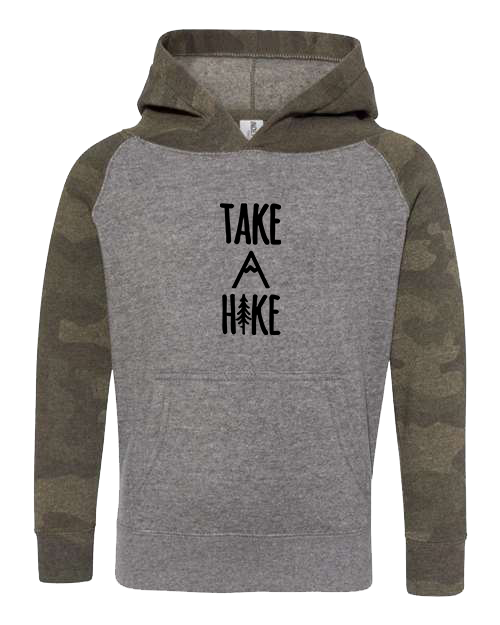 Take A Hike Camo with Black Hoodie