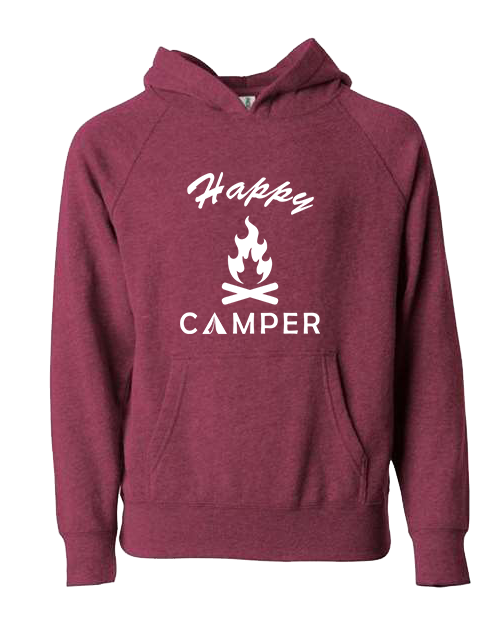 Happy Camper Crimson with White Hoodie