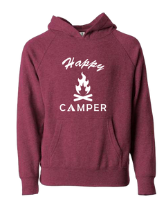 Happy Camper Crimson with White Hoodie