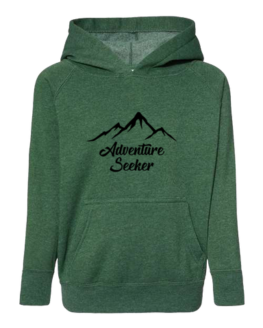Adventure Seeker Moss Green with Black Hoodie