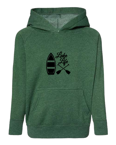 Lake Life Moss Green with Black Hoodie
