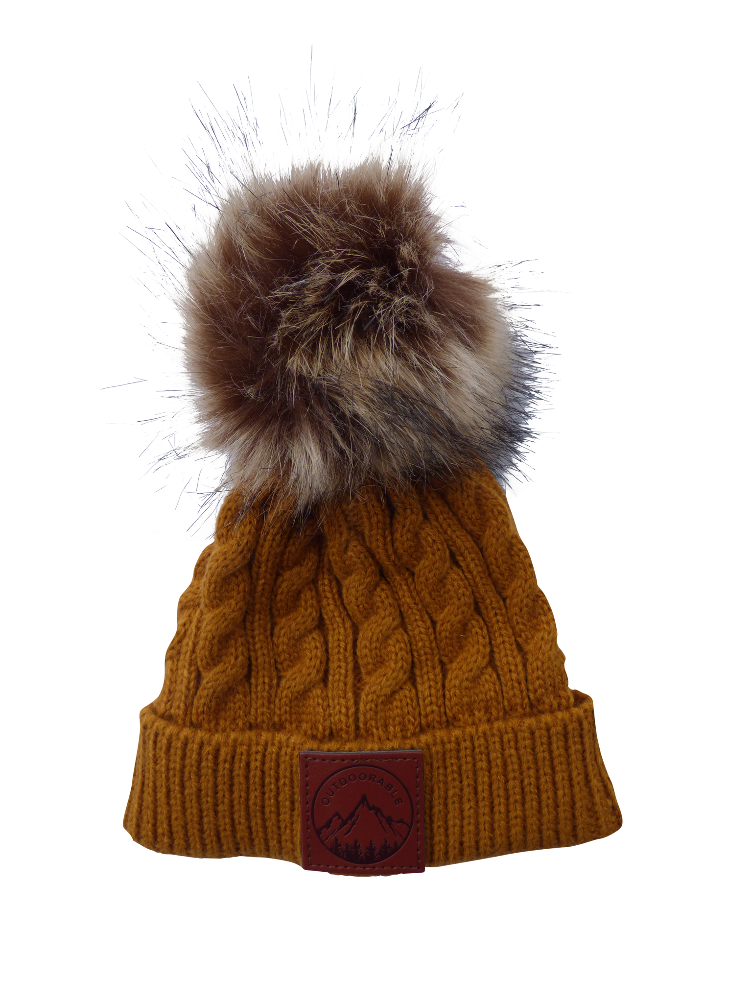 Infant Mustard Pom Pom Beanie
