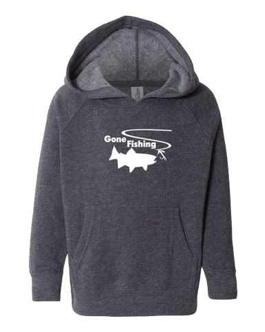 Gone Fishing Navy with White Hoodie