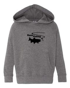 Gone Fishing Nickel Grey with Black Hoodie