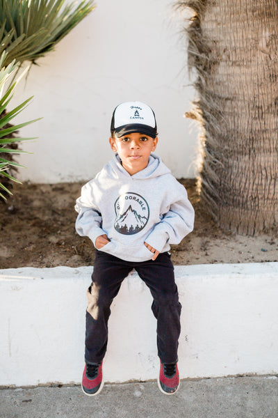 Heavy Weight Outdoorable Grey Hoodie