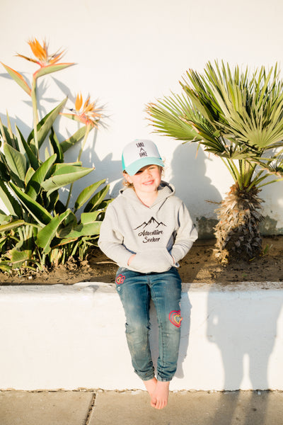 Heavy Weight Adventure Seeker Grey Hoodie