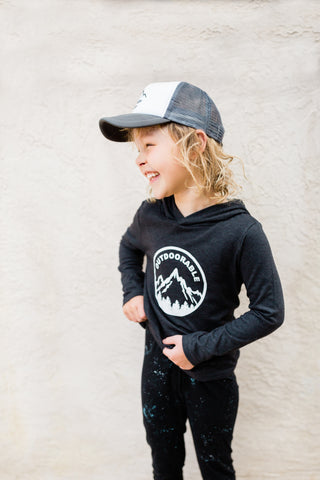 Outdoorable Light Weight Charcoal Hoodie